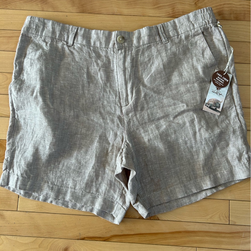 Panama Jack Gray Flat Front Men Shorts